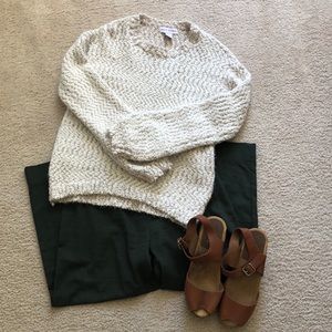 Sweater cream and white size XS
